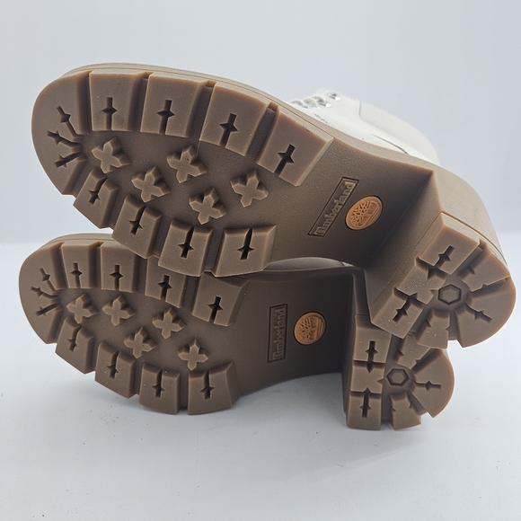 Timberland Women's Arlington Heights Lace Up Boots Size 9 Bone Cream Nubuck NWD - Picture 4 of 10